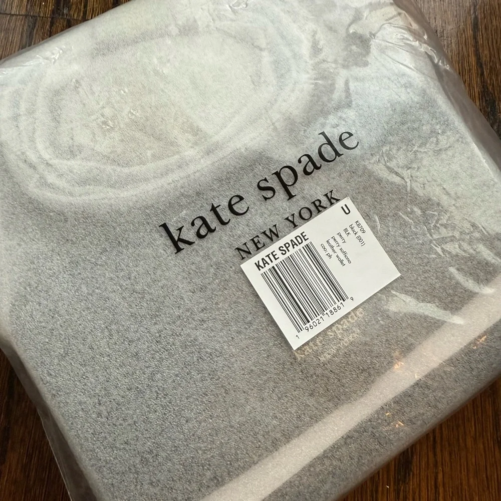 Kate Spade Perry Black Saffiano Leather Flap Crossbody Bag. STYLE K8709. NWT. - Picture 6 of 6